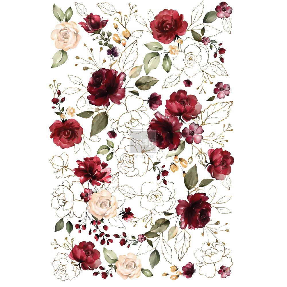 Dekor Transferfolie Midnight Floral