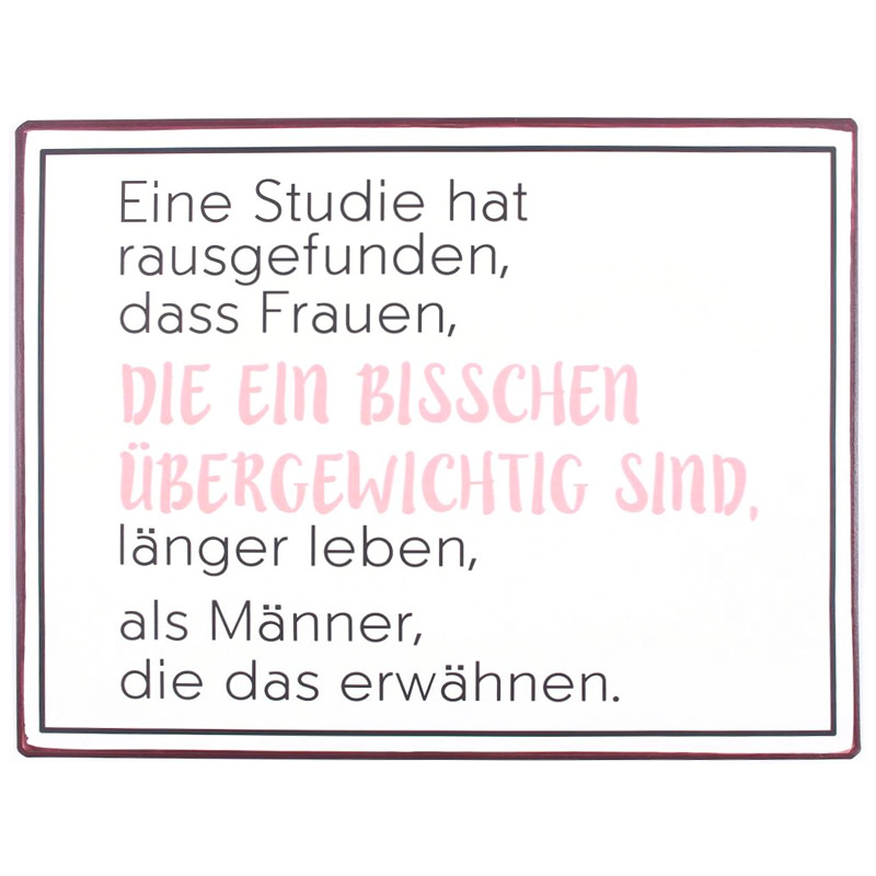 Blechschild Studie