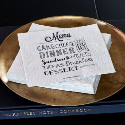 Papierservietten Napkin Menu