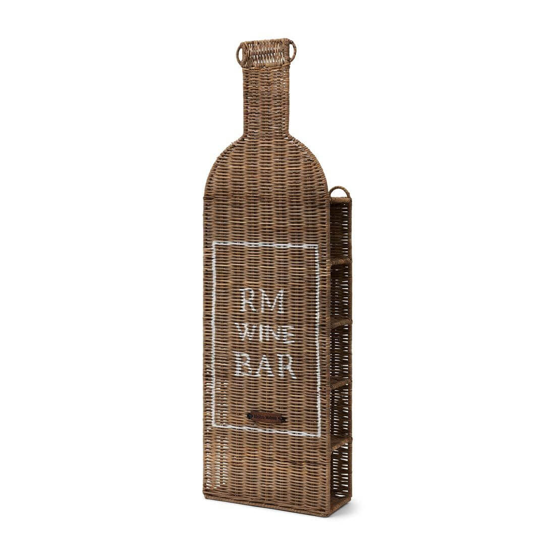 Wandregal Rattan Wine Bar Bottle
