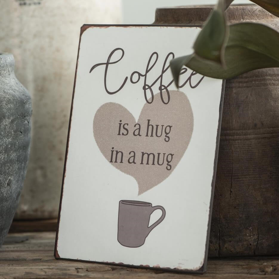 Blechschild Coffee