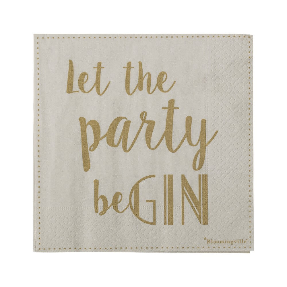 Papierservietten Let the Party be Gin