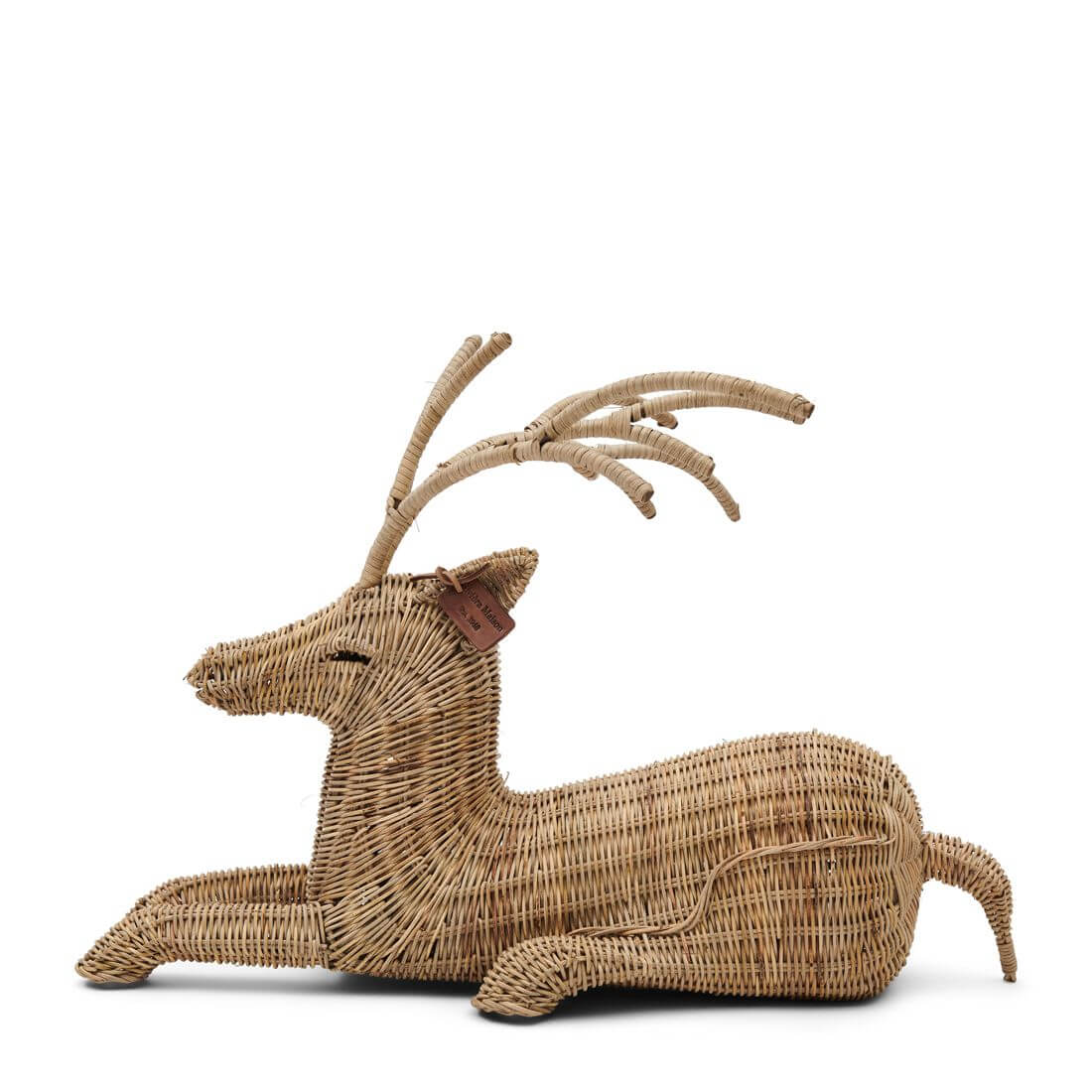 Rustic Rattan Hirsch