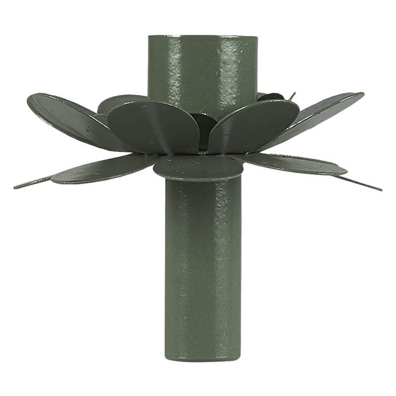 Flaschenkerzenhalter Blume Olive