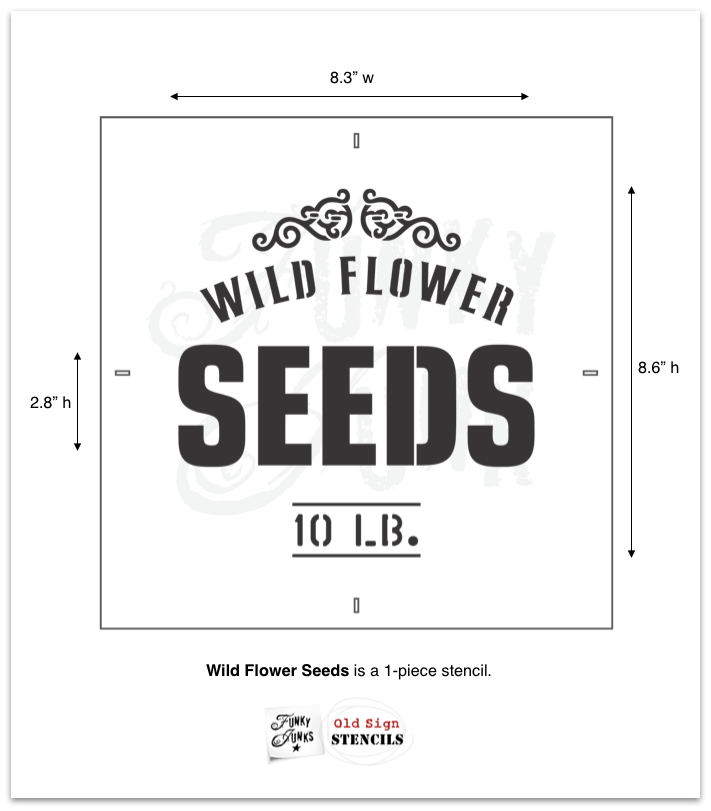 Schablone Wild Flower Seeds