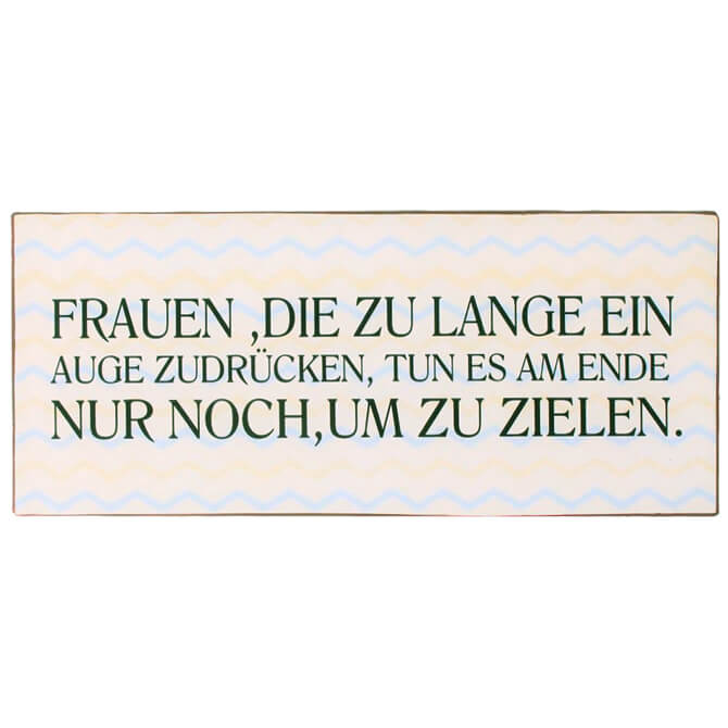 Blechschild Zielen
