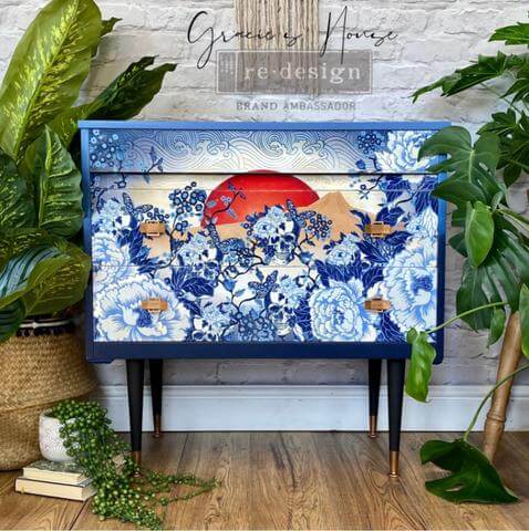 Découpage Papier CECE Skull Chinoiserie