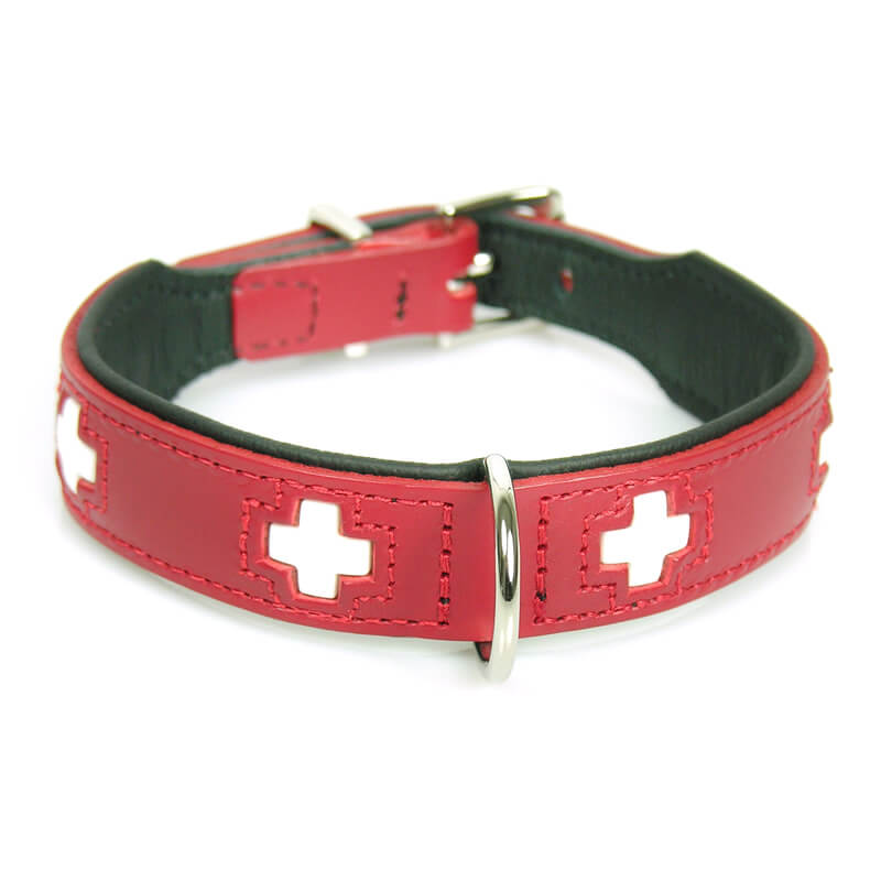 Lederhalsband Swiss Small