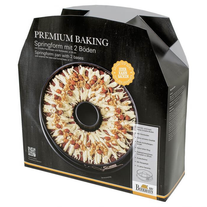 Springform mit 2 Böden Premium Baking 28cm