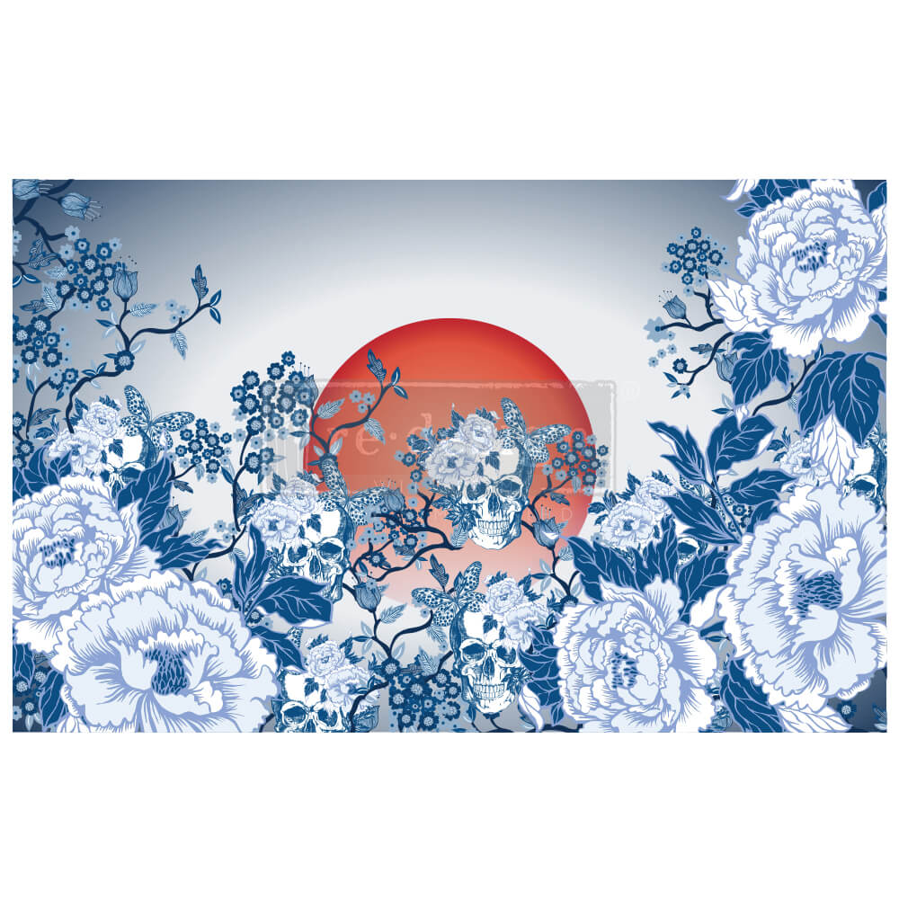 Découpage Papier CECE Skull Chinoiserie