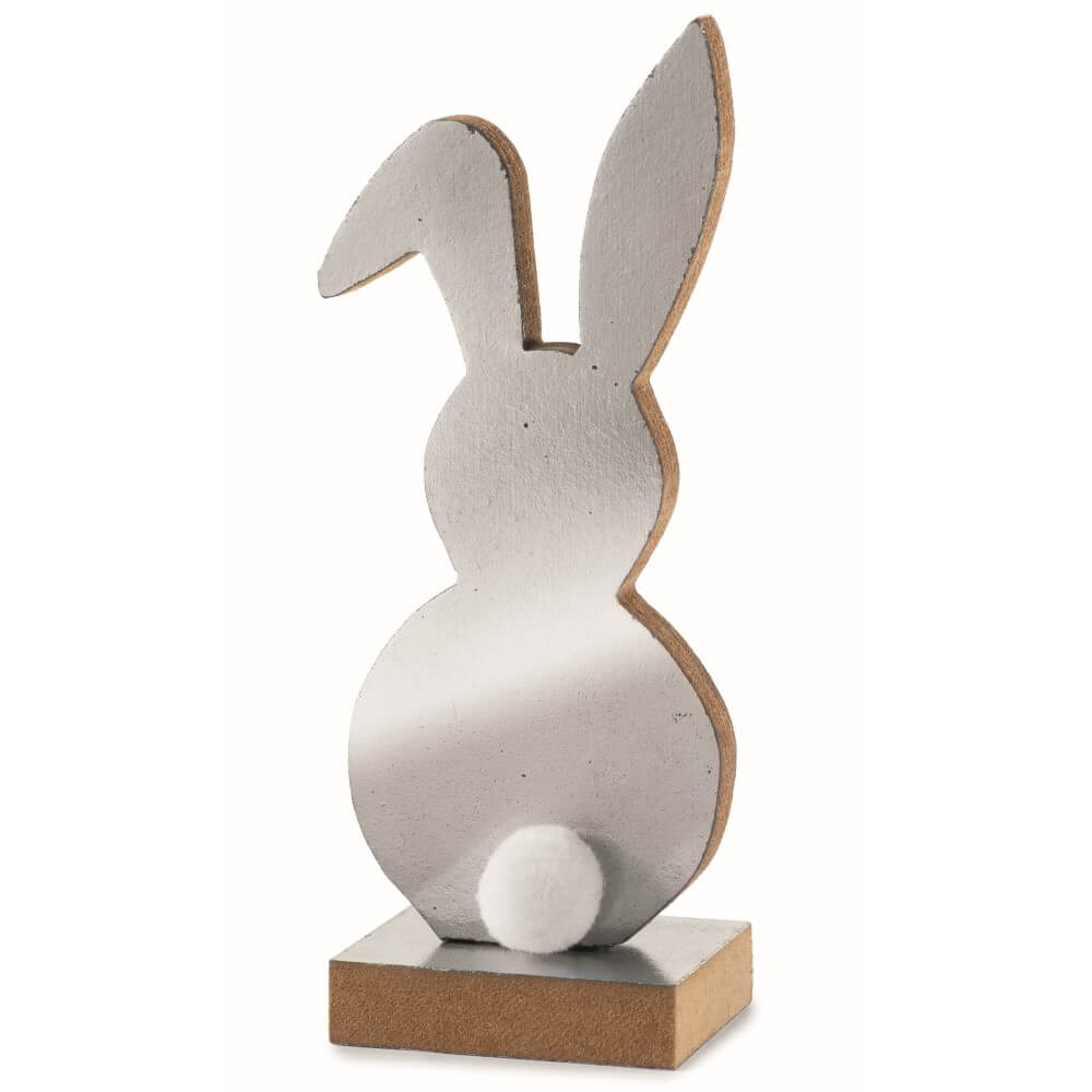 Osterhase Silberfolie Gross