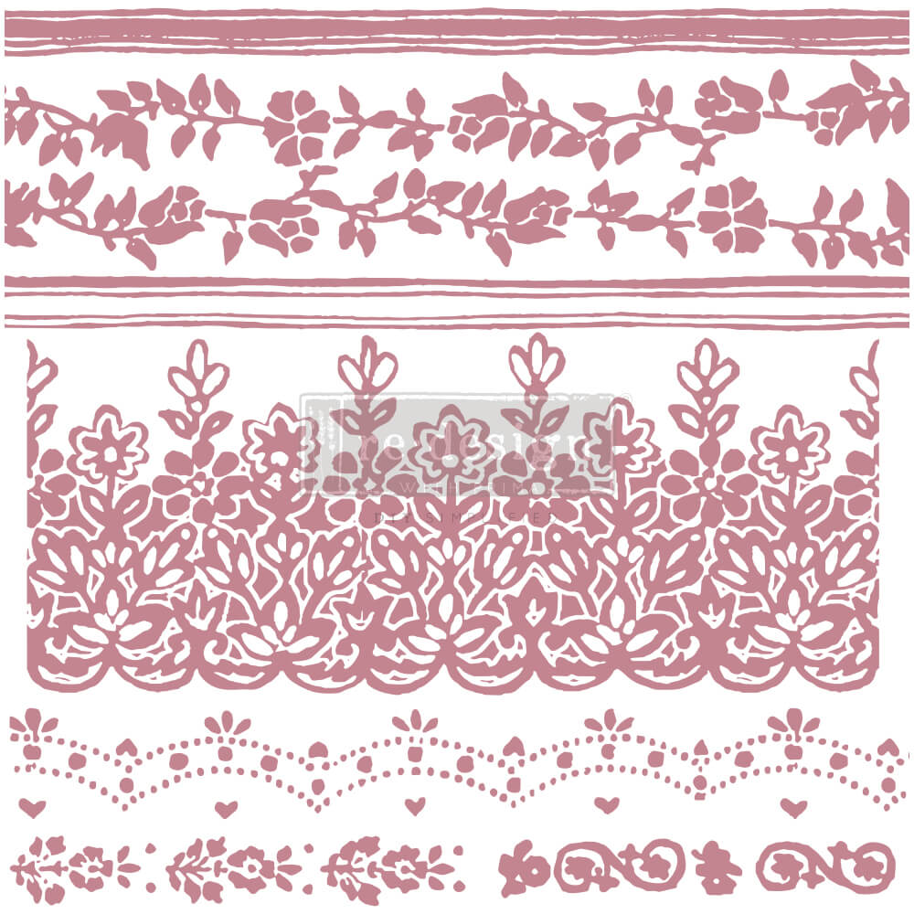 Redesign Motiv Stempel Floral Borders