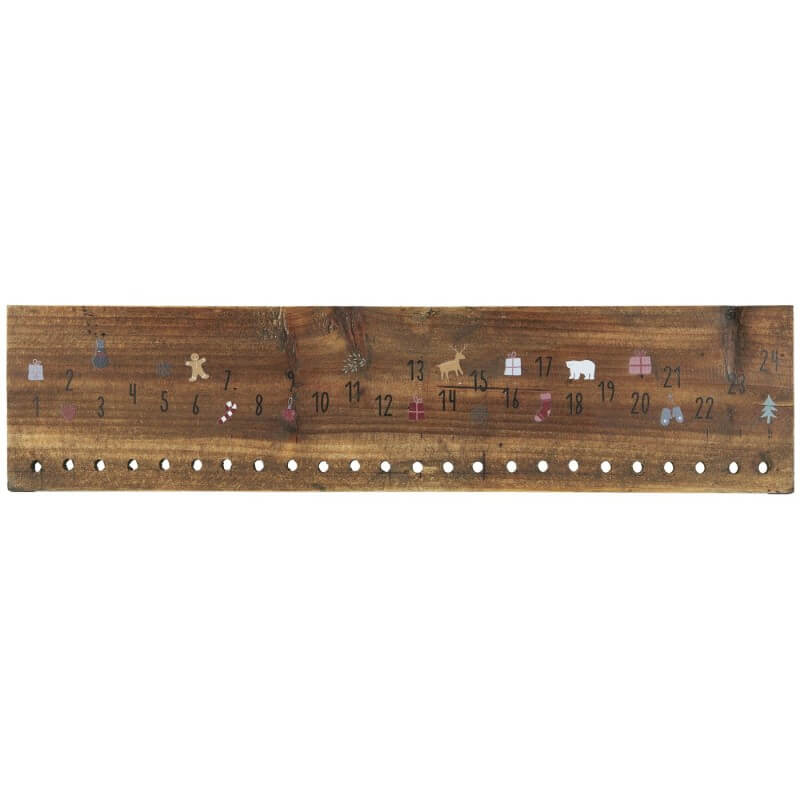 Adventskalender Holzbrett