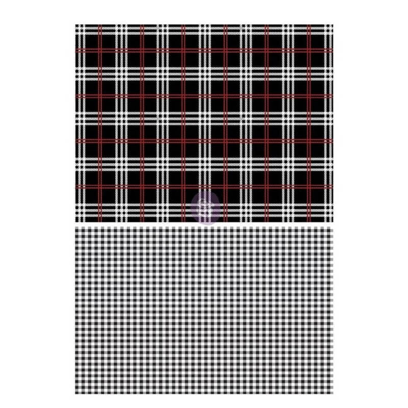 Dekor Transferfolie Gingham Black