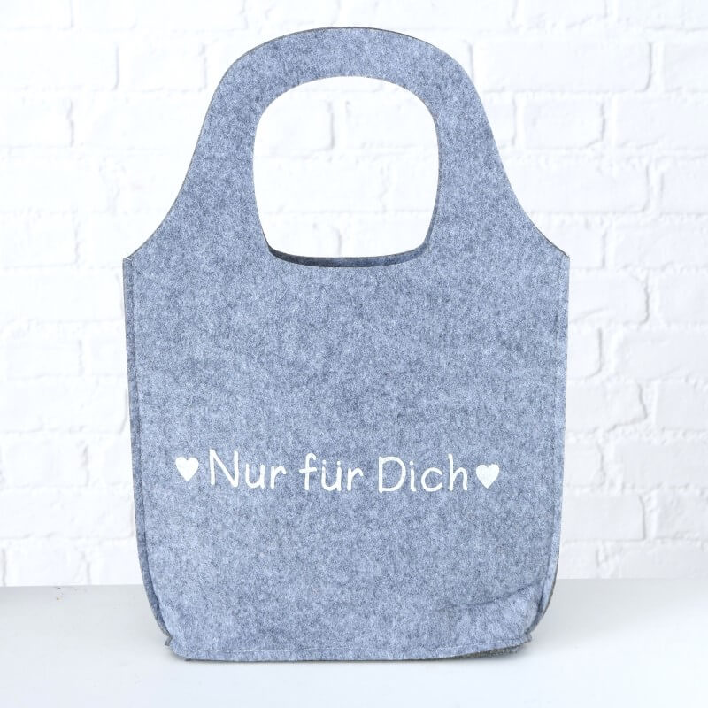 Geschenktasche Filz Nur für Dich