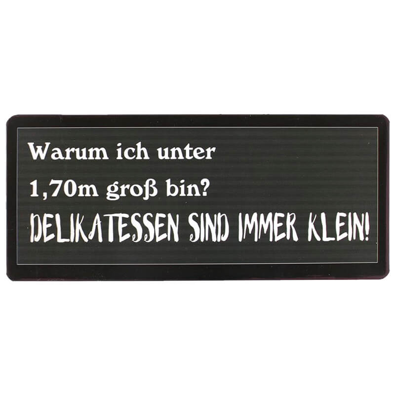 Blechschild Delikatessen