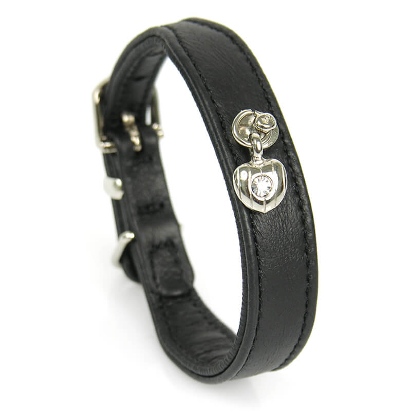 Halsband Elk Crystal Love Schwarz