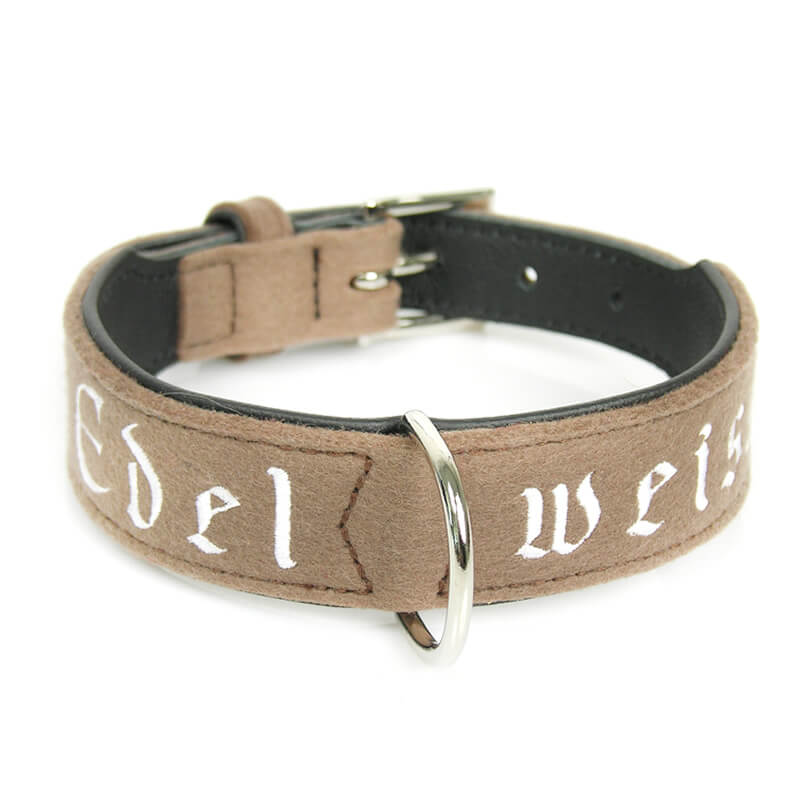 Filzhalsband Edelweiss