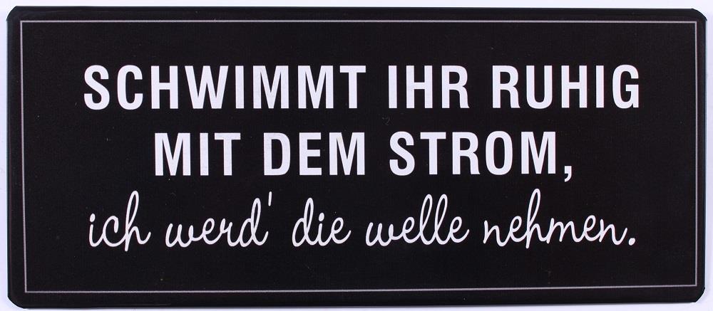 Blechschild Strom