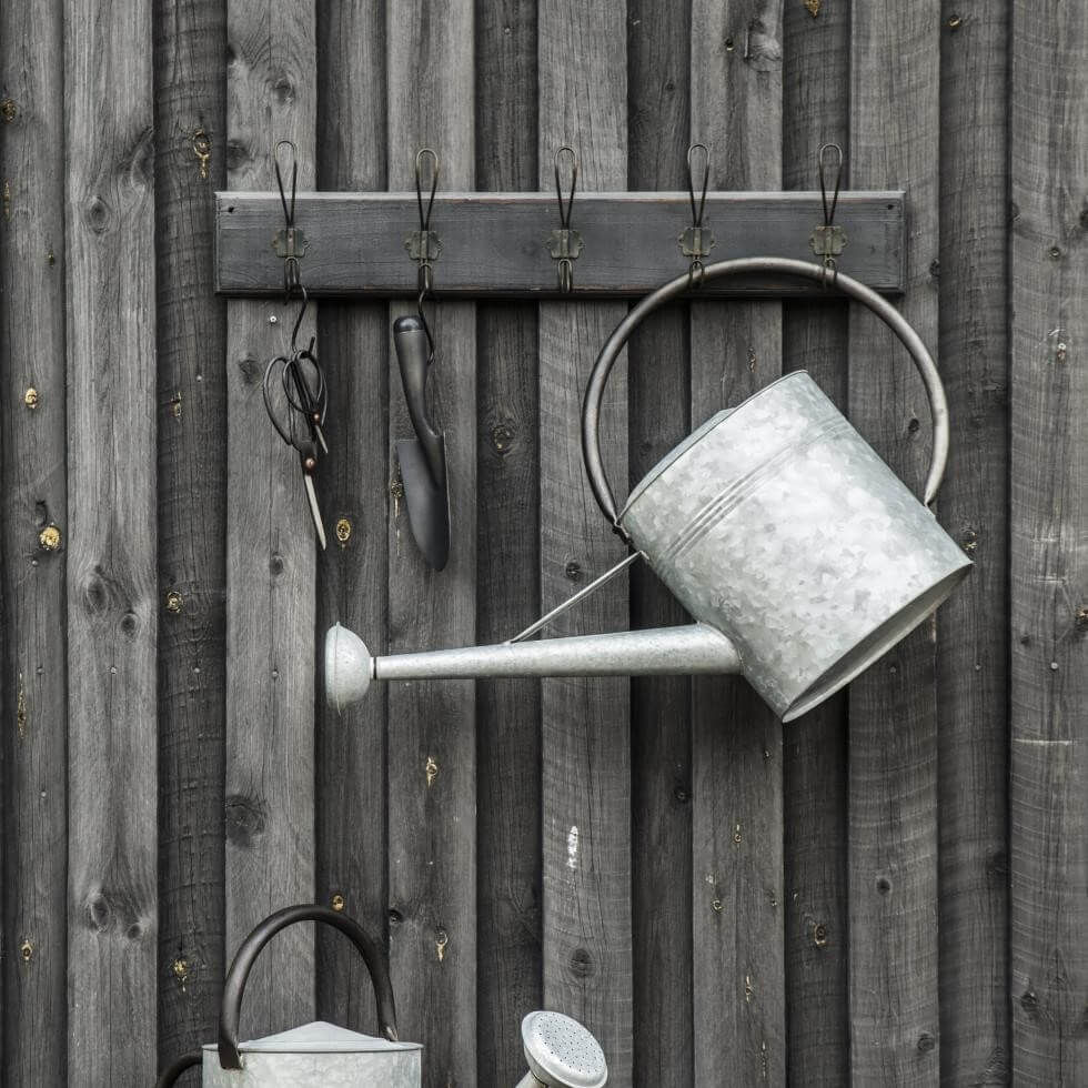 Garderobe Farmhouse Schwarz 5 Haken