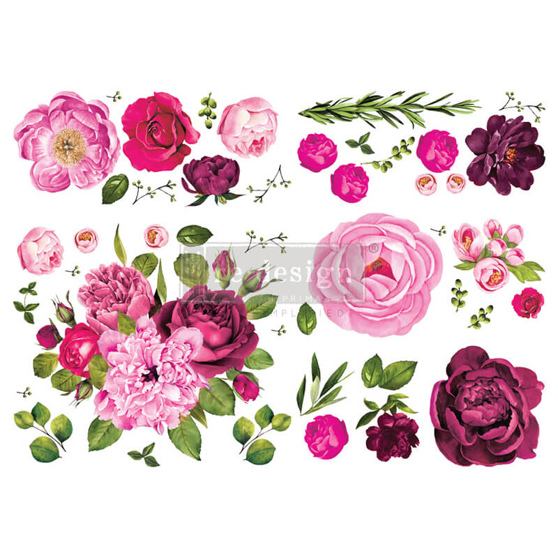 Dekor Transferfolie Lush Floral I