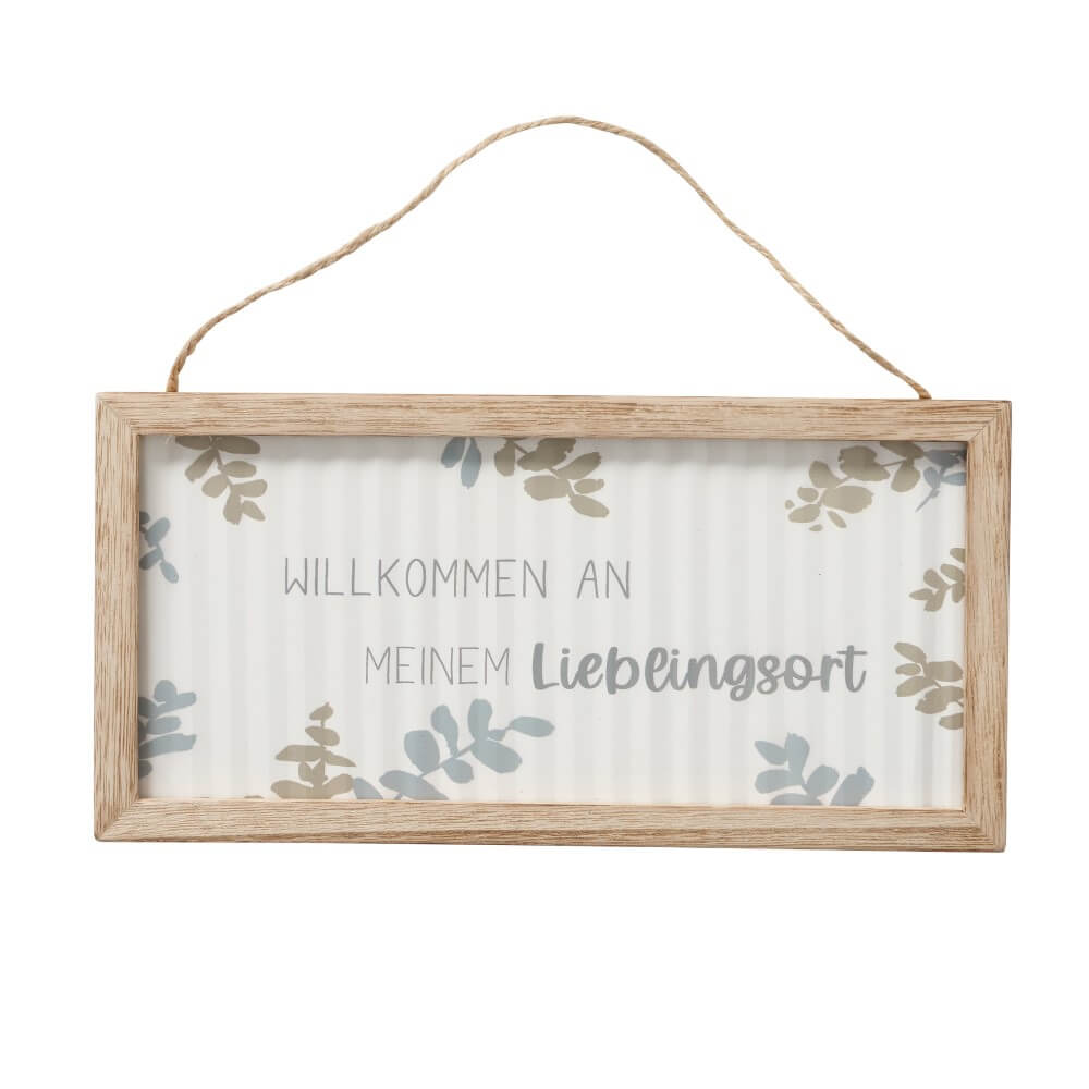 Holzschild Lieblingsort