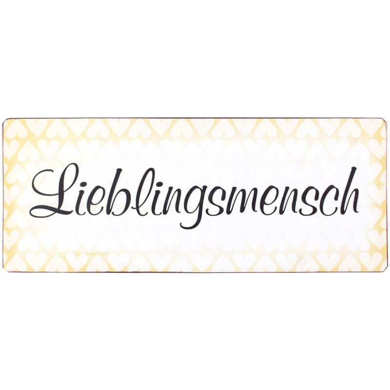 Blechschild Lieblingsmensch