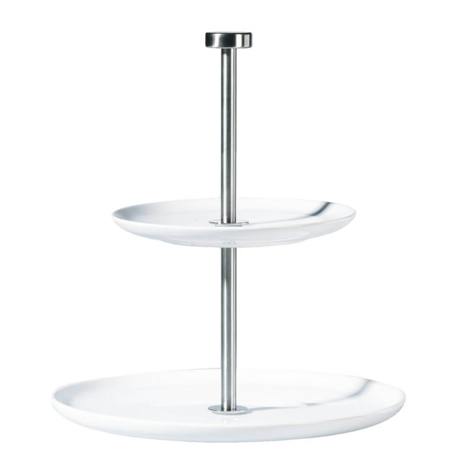 Etagere Grande 2-stufig Weiss