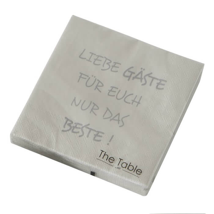 Papierservietten Liebe Gäste