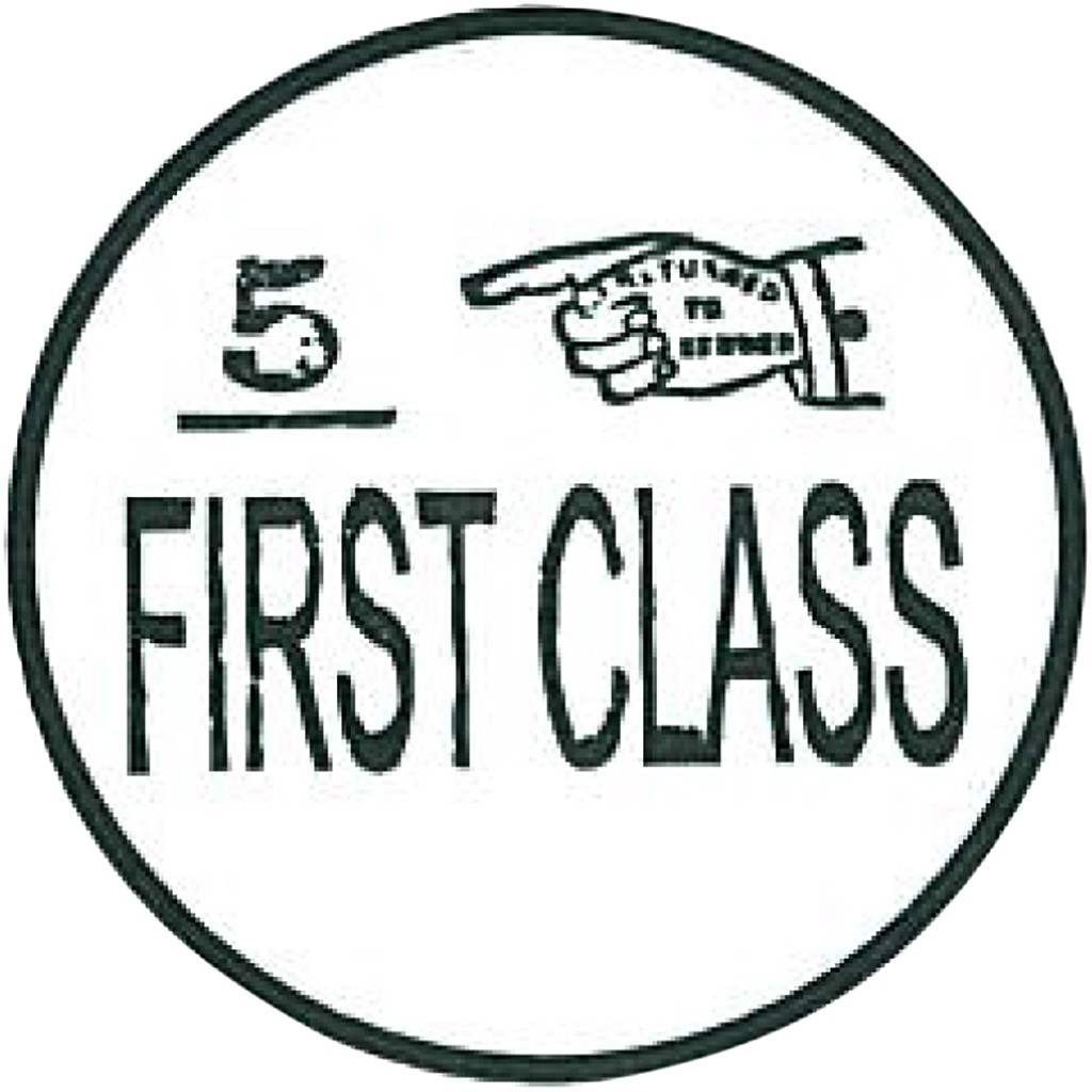 Stempel FIRST CLASS