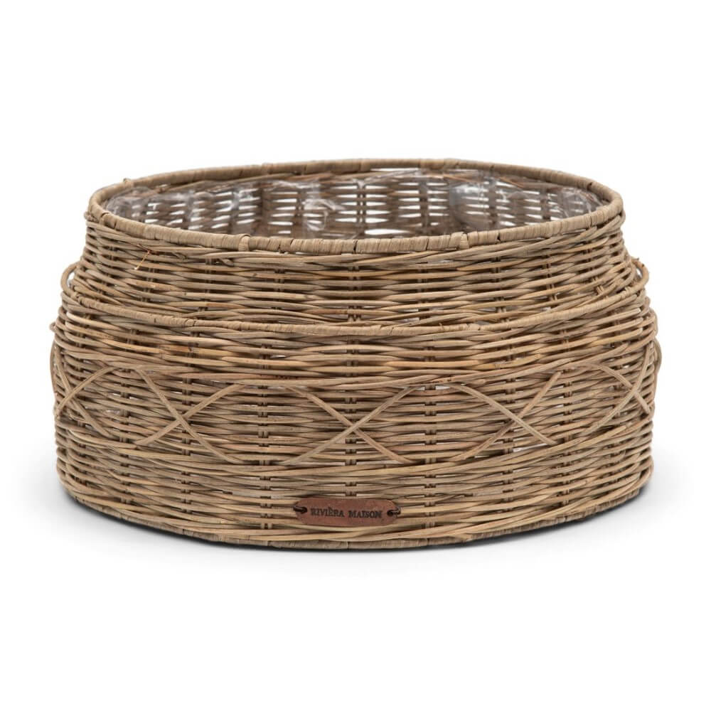 Blumentopf Rustic Rattan