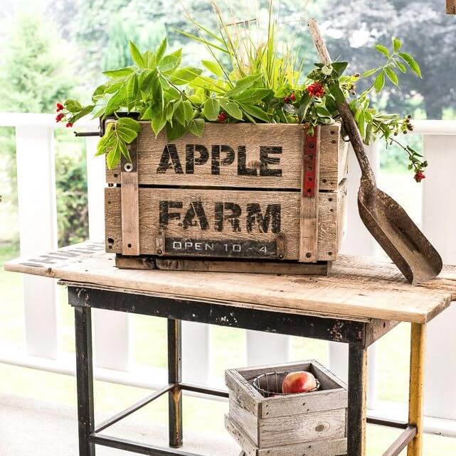 Schablone Apple Farm
