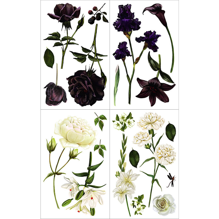 Dekor Transferfolie Midnight Garden