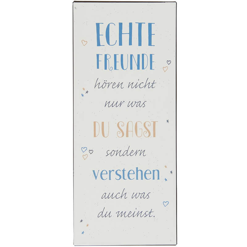 Blechschild Echte Freunde