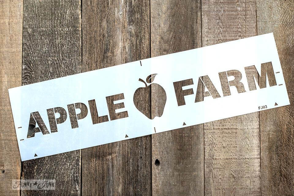 Schablone Apple Farm