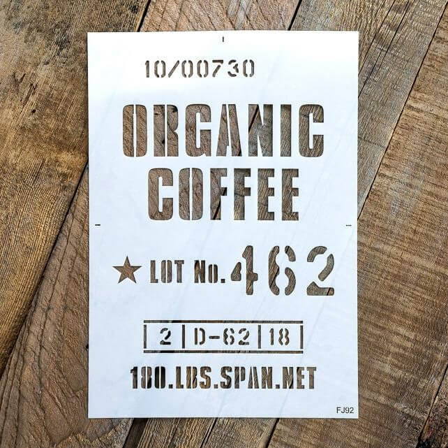 Schablone Organic Coffee