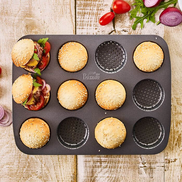 Mini Burger Brötchen Blech
