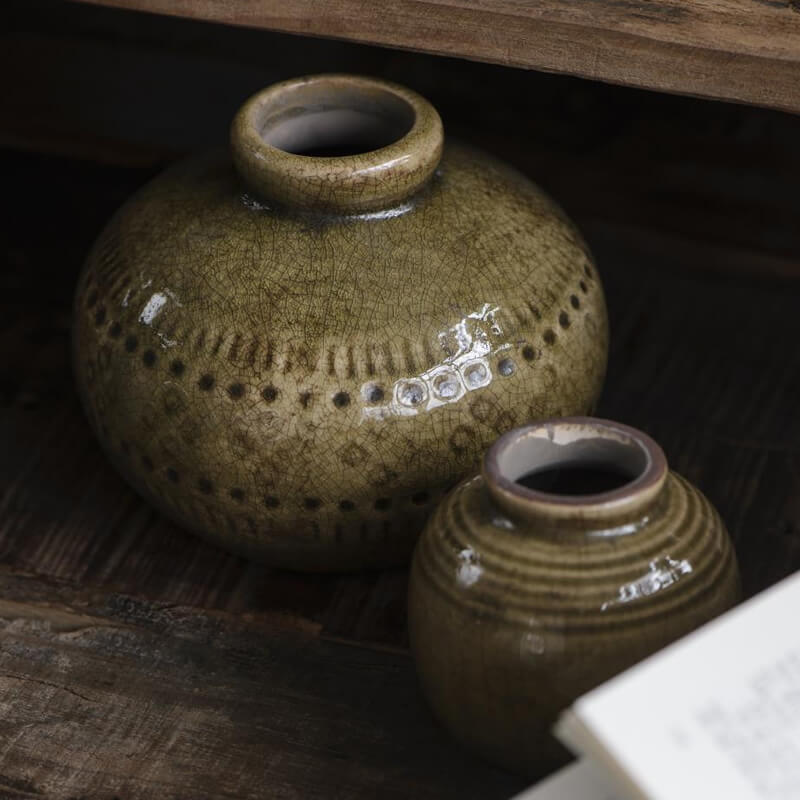 Keramik Vase Krakeliert