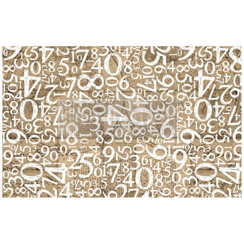 Redesign Découpage Papier Engraved Numbers