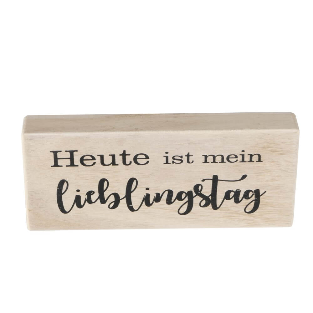 Holzschild Lieblingstag