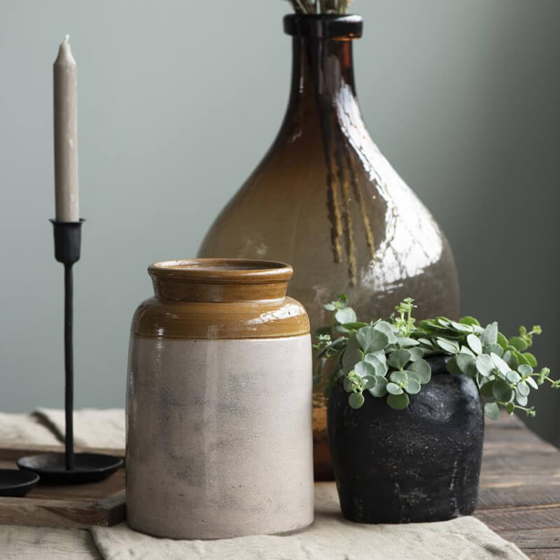 Vintage Blumenvase | Keramik Blumentopf