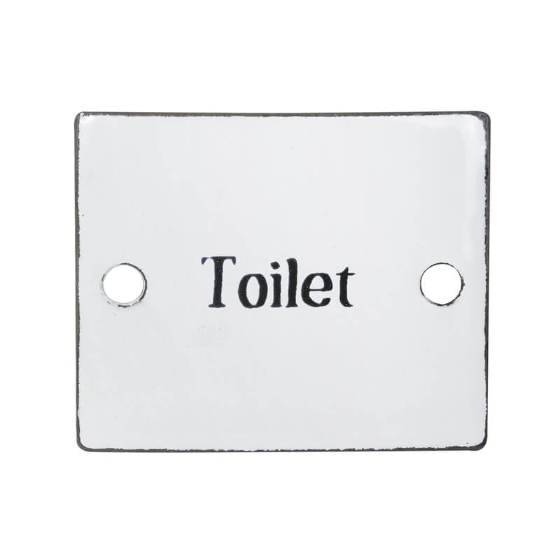 Emaille Schild Toilet