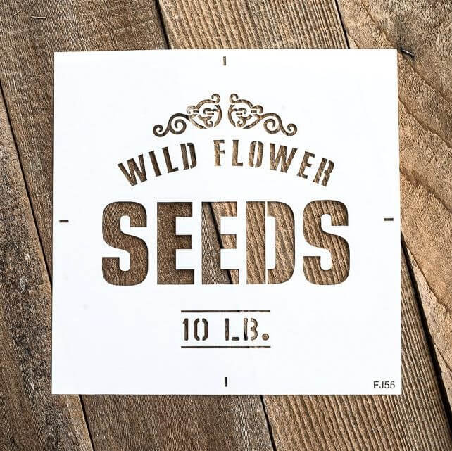 Schablone Wild Flower Seeds