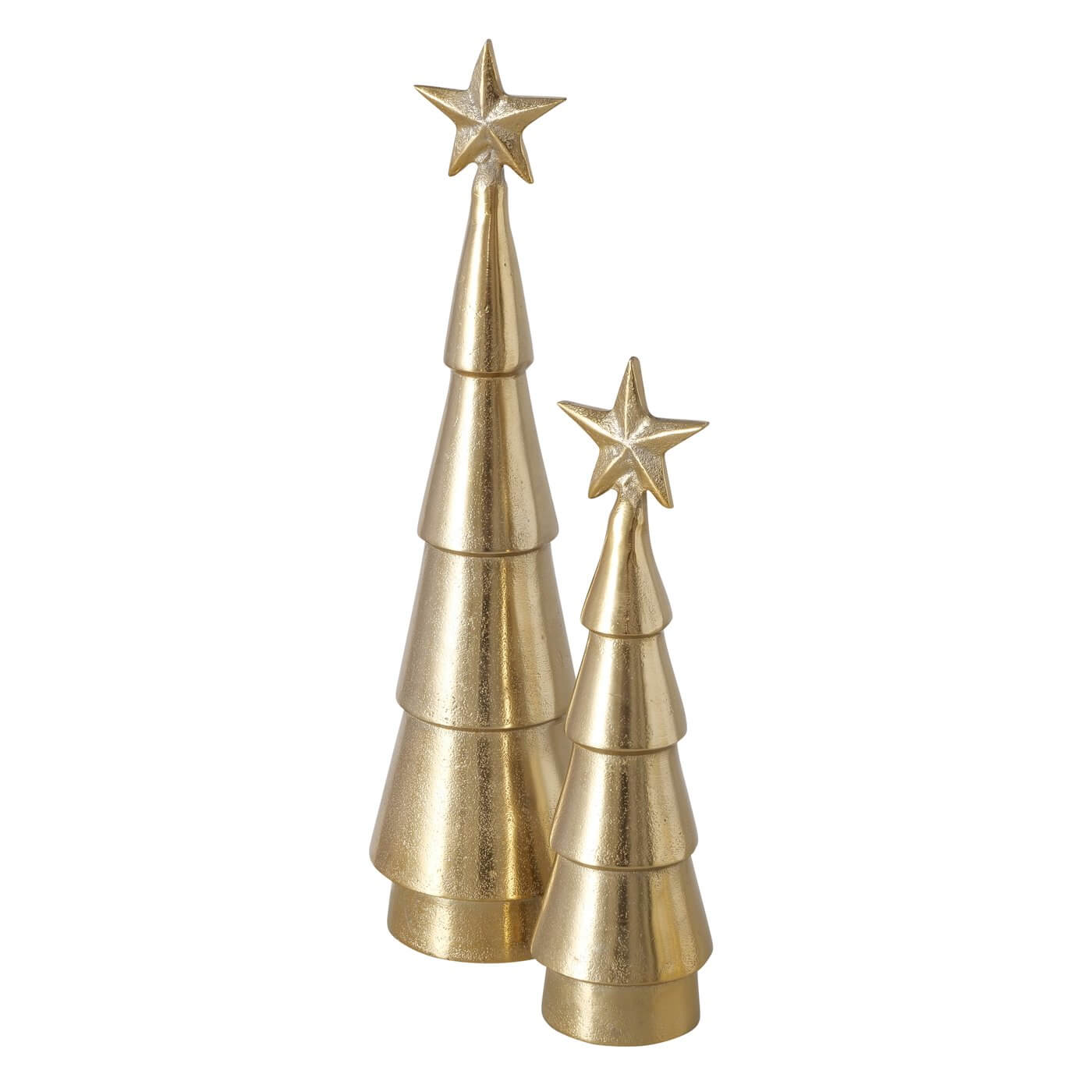 Dekoaufsteller Tannenbaum Gold Klein