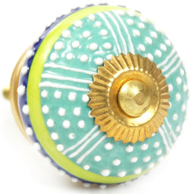 Möbelknopf Orient Blau